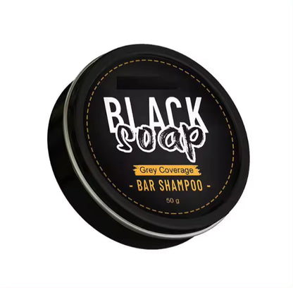 Black Shampoo Bar Soap For Men Hair and Beard Repair Soap Bar for Long Term Damage Control and Darke,Whit,Brown,Men's Hair Care